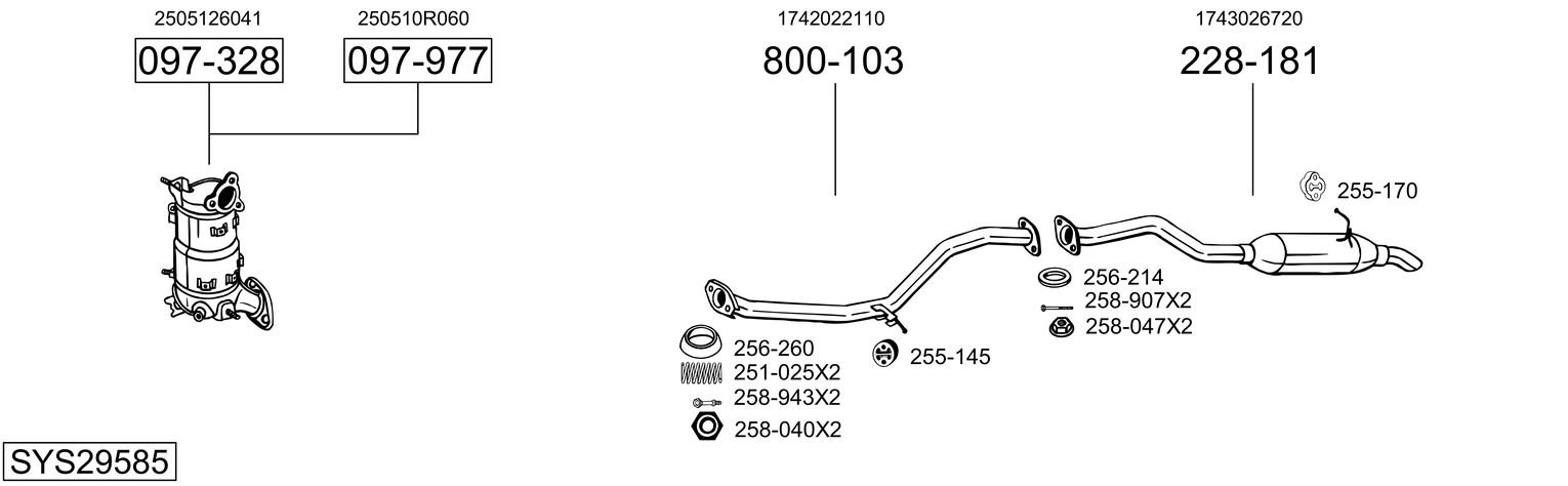 BOSAL SYS29585