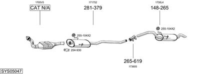BOSAL SYS05047