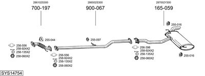 BOSAL SYS14754