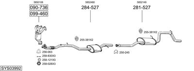 BOSAL SYS03992 BOSAL SYS03992