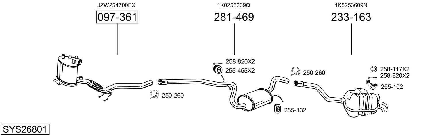 BOSAL SYS26801