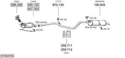 BOSAL SYS04783