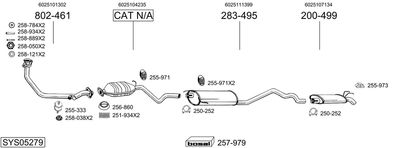 BOSAL SYS05279 BOSAL SYS05279