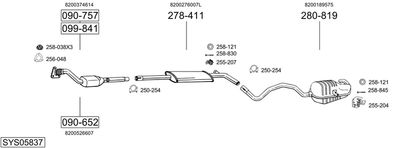 BOSAL SYS05837