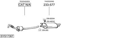 BOSAL SYS17367