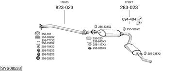 BOSAL SYS08533