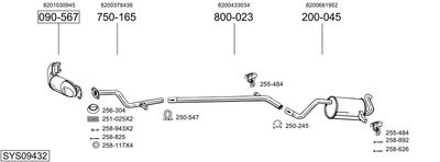 BOSAL SYS09432 BOSAL SYS09432