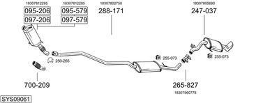BOSAL SYS09061