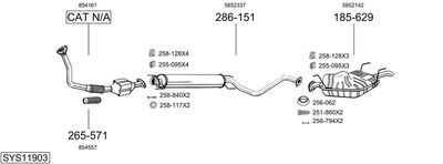 BOSAL SYS11903 BOSAL SYS11903