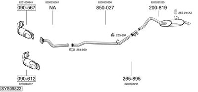 BOSAL SYS09822