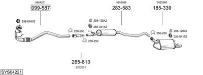 BOSAL SYS04221 BOSAL SYS04221
