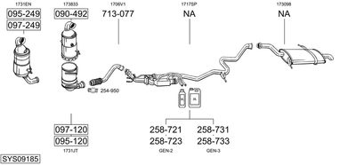 BOSAL SYS09185