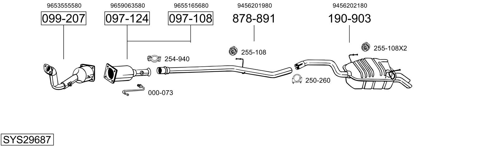 BOSAL SYS29687