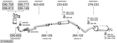 BOSAL SYS06265