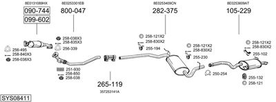 BOSAL SYS08411