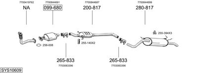 BOSAL SYS10609 BOSAL SYS10609