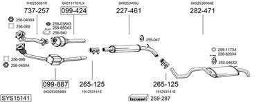 BOSAL SYS15141