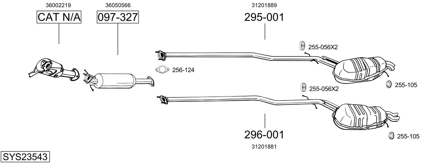 BOSAL SYS23543