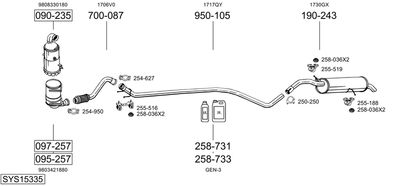 BOSAL SYS15335