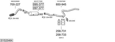 BOSAL SYS25464 BOSAL SYS25464