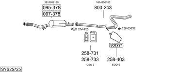 BOSAL SYS25725