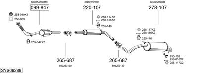 BOSAL SYS06289