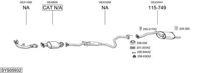 BOSAL SYS05932