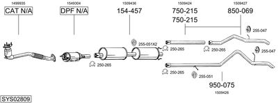 BOSAL SYS02809 BOSAL SYS02809
