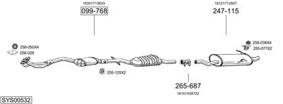 BOSAL SYS00532