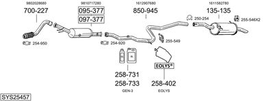 BOSAL SYS25457