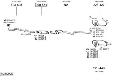 BOSAL SYS06564