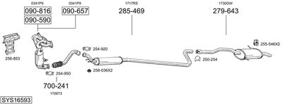 BOSAL SYS16593