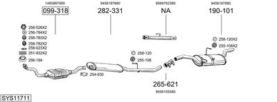 BOSAL SYS11711 BOSAL SYS11711