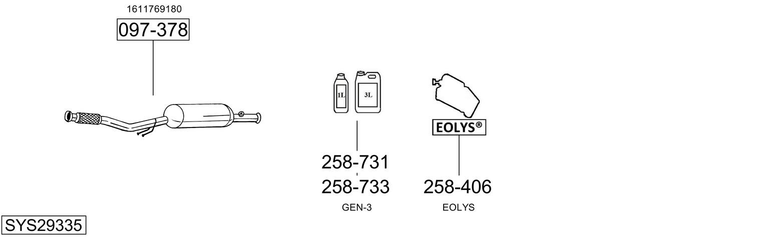 BOSAL SYS29335