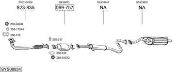 BOSAL SYS08934