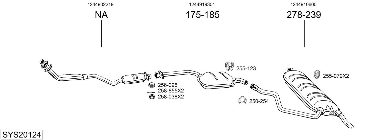 BOSAL SYS20124