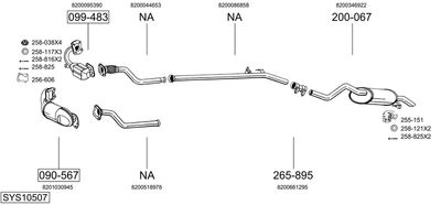 BOSAL SYS10507 BOSAL SYS10507