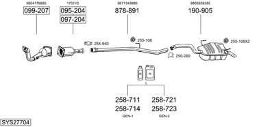 BOSAL SYS27704