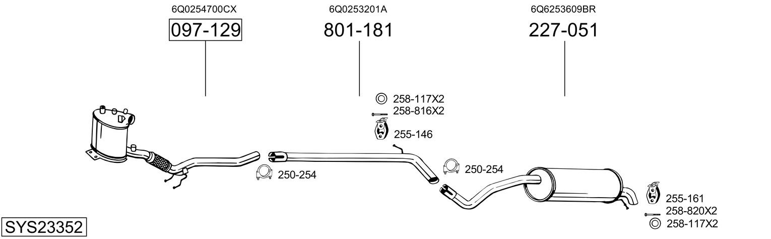 BOSAL SYS23352