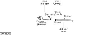 BOSAL SYS22040