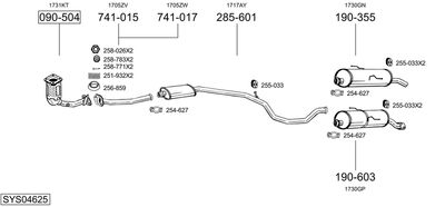 BOSAL SYS04625