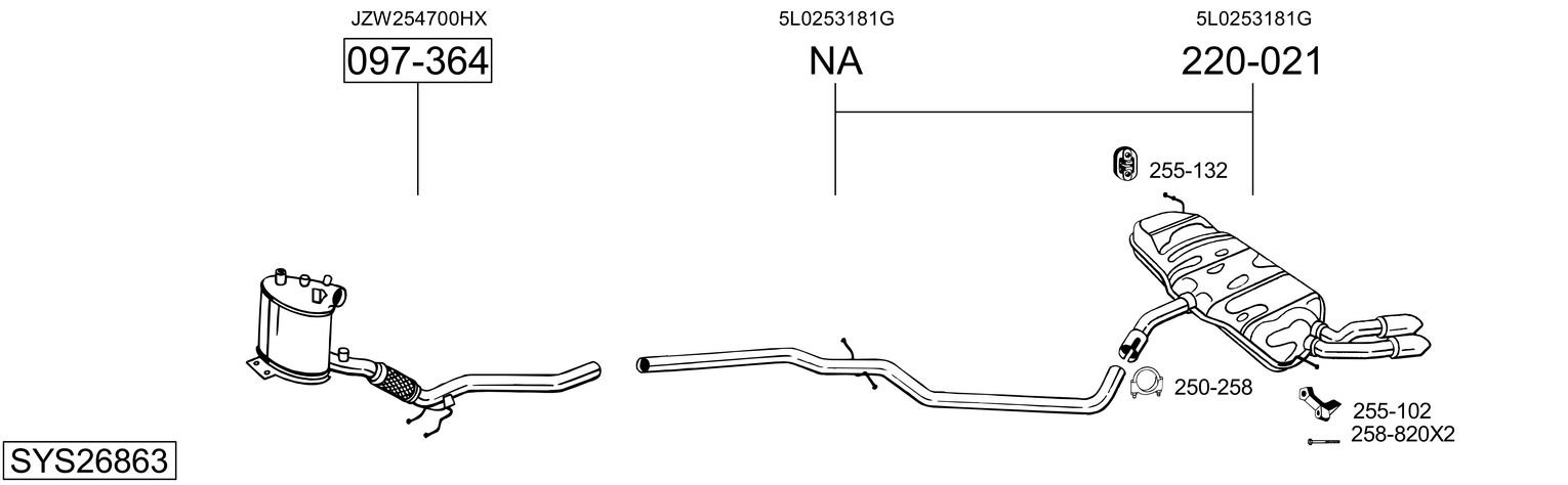 BOSAL SYS26863