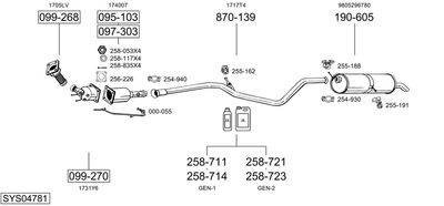 BOSAL SYS04781