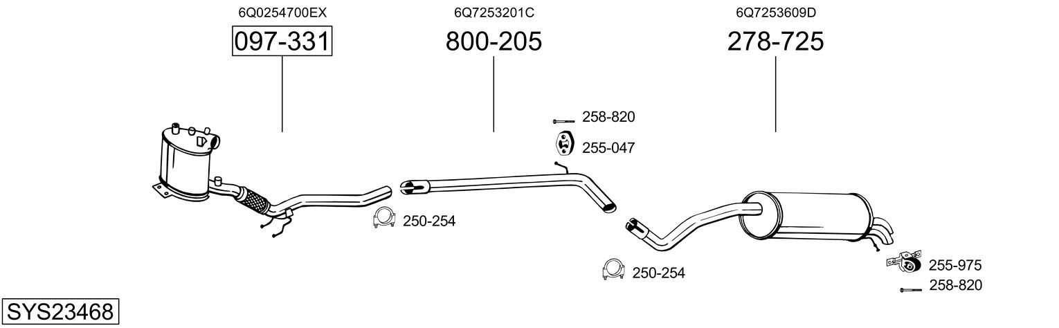 BOSAL SYS23468