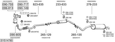 BOSAL SYS14780