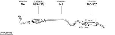 BOSAL SYS20736 BOSAL SYS20736