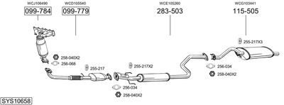 BOSAL SYS10658