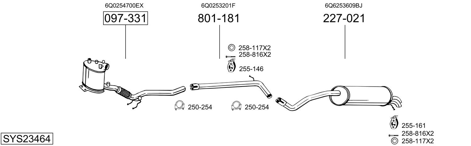 BOSAL SYS23464