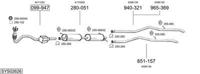 BOSAL SYS02626 BOSAL SYS02626