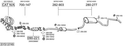 BOSAL SYS13749